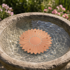 Copper Bird Bath Purifier Disc Floating Flower Algae Control Water Cleaner for Bird Baths | Fountains and Garden Water Features