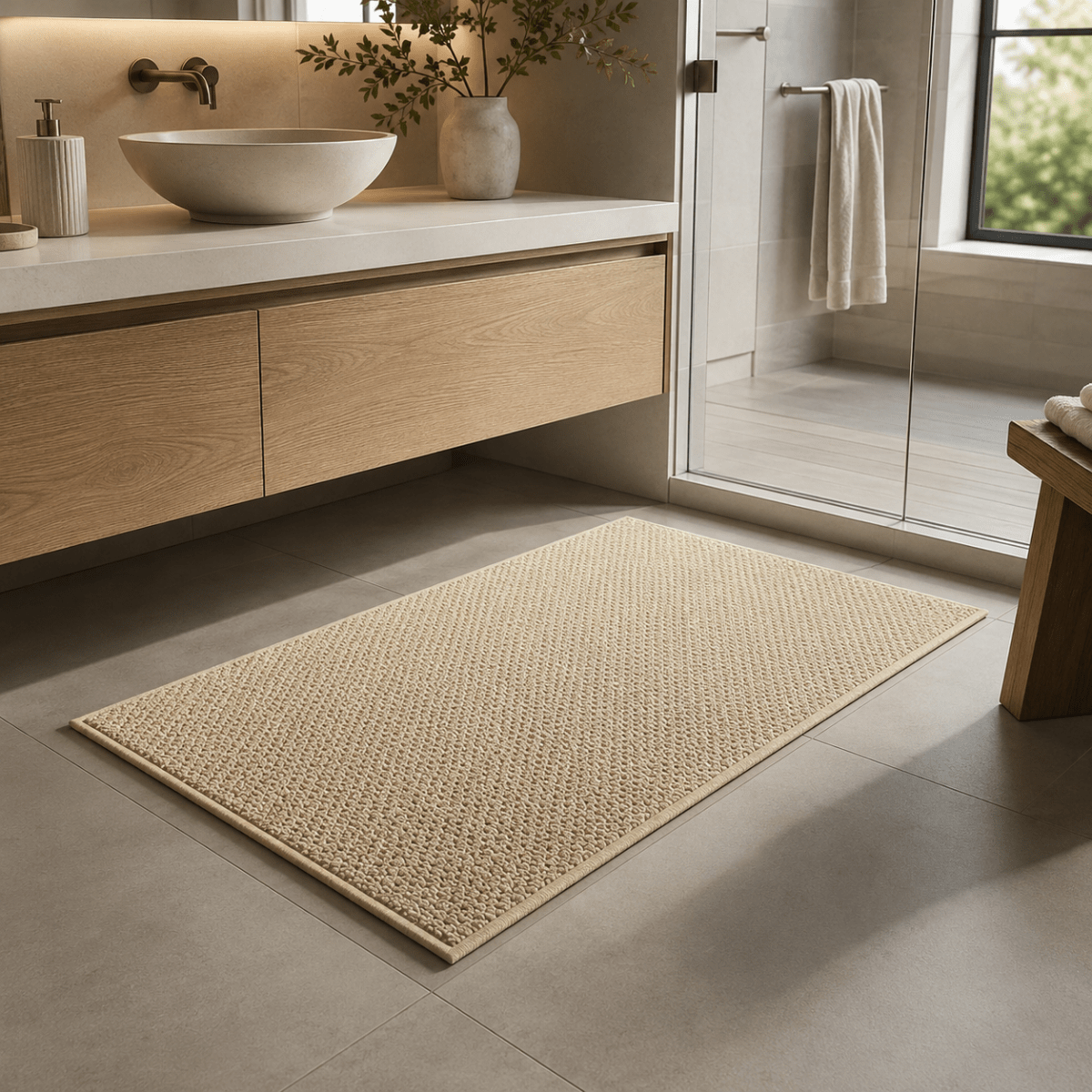 Absorbent Doormat Quick-Drying Non-Slip Geometric Indoor Outdoor Entrance Mat for Front Door | Hallway | Patio and Balcony