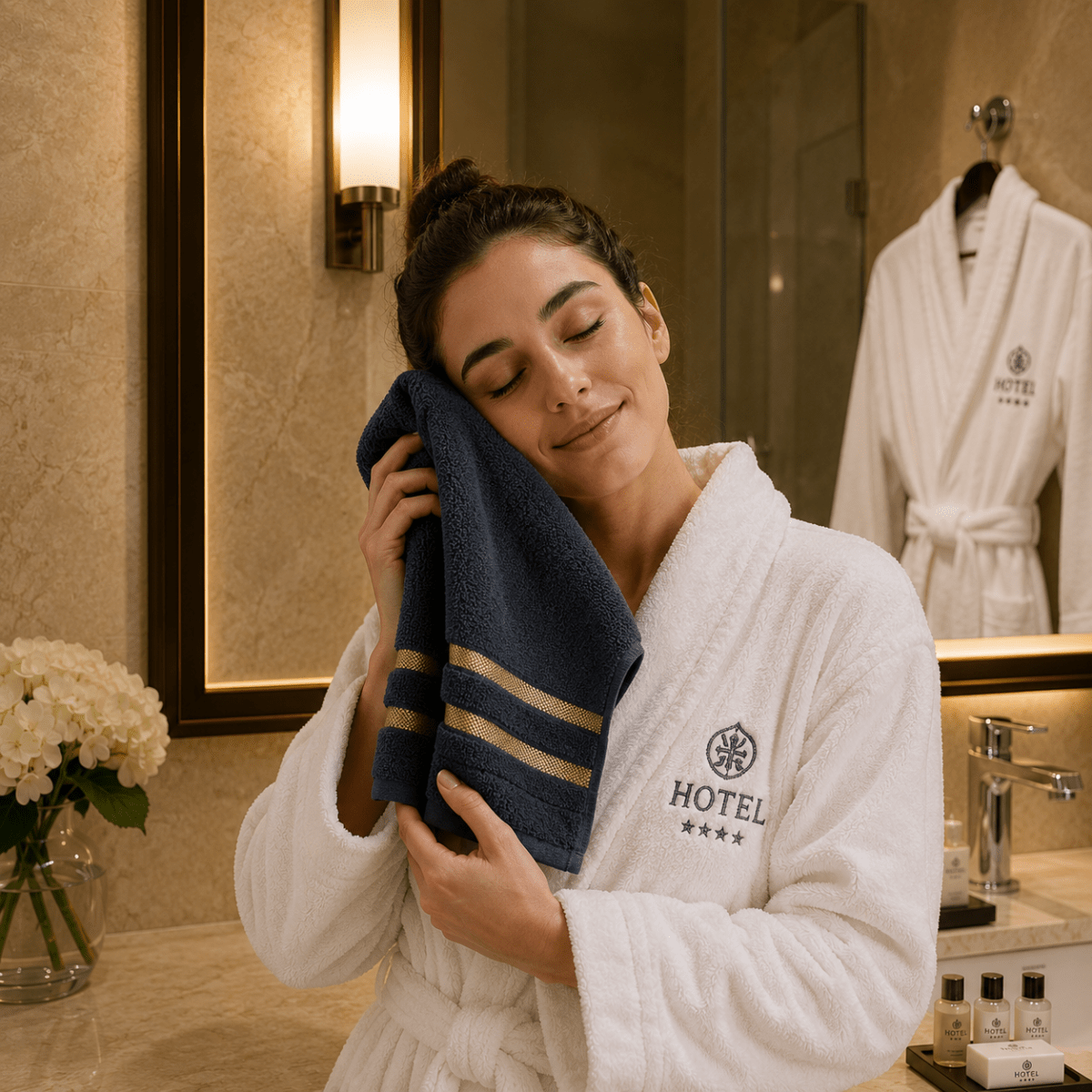 Towel Set Soft Absorbent Bath Towels Hand Towels and Washcloths for Bathroom | Guest Room and Spa