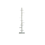 Modern Mid-Century Carbon Steel Spiral Bookshelf Invisible Floating Tiered Display Rack Corner Storage Shelf for Home Office | Living Room and Bedroom