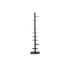 Modern Mid-Century Carbon Steel Spiral Bookshelf Invisible Floating Tiered Display Rack Corner Storage Shelf for Home Office | Living Room and Bedroom