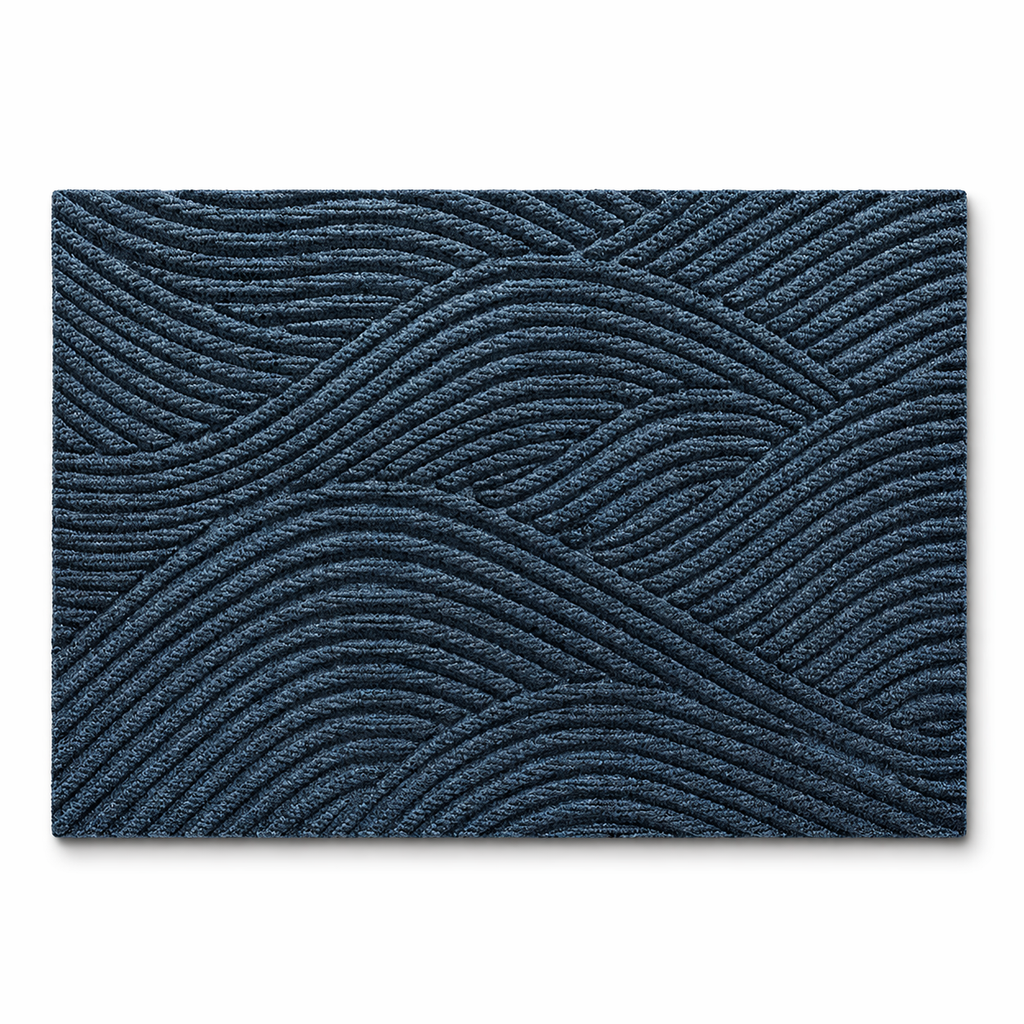 Non-Slip Door Mat Scandinavian Entrance Mat Dirt-Trapping Polypropylene Indoor Outdoor Doormat with Rubber Backing for Hallway | Patio and Laundry