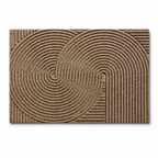Non-Slip Door Mat Scandinavian Entrance Mat Dirt-Trapping Polypropylene Indoor Outdoor Doormat with Rubber Backing for Hallway | Patio and Laundry