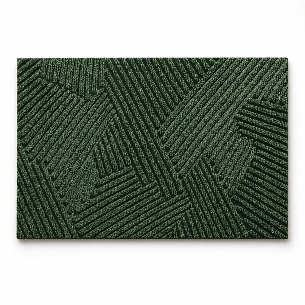 Non-Slip Door Mat Scandinavian Entrance Mat Dirt-Trapping Polypropylene Indoor Outdoor Doormat with Rubber Backing for Hallway | Patio and Laundry