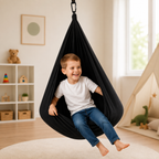 Sensory Therapy Swing Indoor Hammock Swing for Children and Adults Calming Hanging Swing with Carabiner and Extension Strap | for Bedroom and Playroom