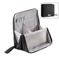 Travel Makeup Bag Structured Waterproof Cosmetic Organiser with Brush Cover and Padded Compartments for Vanity | Suitcase and Weekend Trips