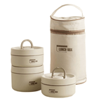 Insulated Lunch Box Double-Walled Stainless Steel Leak-Proof Food Container with Carry Bag for Work | School and Outdoor Meals