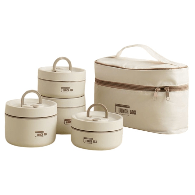 Insulated Lunch Box Double-Walled Stainless Steel Leak-Proof Food Container with Carry Bag for Work | School and Outdoor Meals
