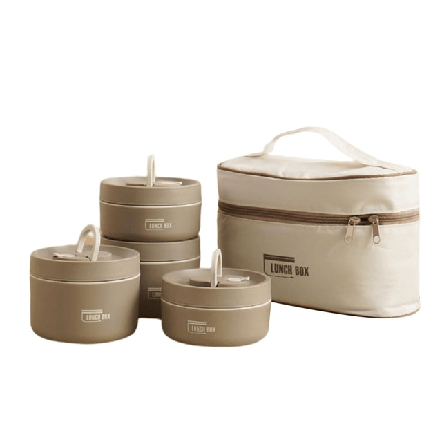 Insulated Lunch Box Double-Walled Stainless Steel Leak-Proof Food Container with Carry Bag for Work | School and Outdoor Meals