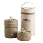 Insulated Lunch Box Double-Walled Stainless Steel Leak-Proof Food Container with Carry Bag for Work | School and Outdoor Meals