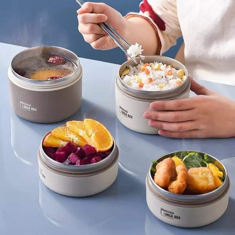 Insulated Lunch Box Double-Walled Stainless Steel Leak-Proof Food Container with Carry Bag for Work | School and Outdoor Meals