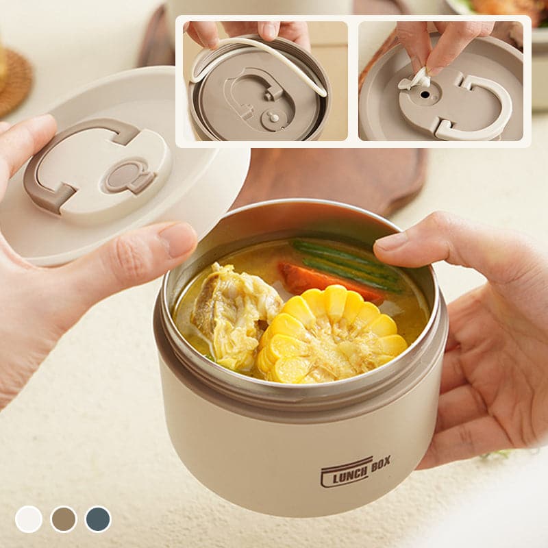 Insulated Lunch Box Double-Walled Stainless Steel Leak-Proof Food Container with Carry Bag for Work | School and Outdoor Meals