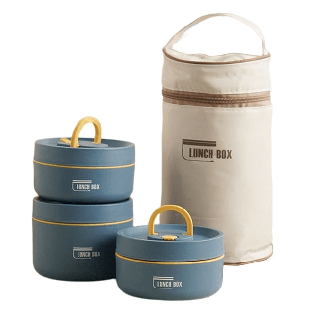 Insulated Lunch Box Double-Walled Stainless Steel Leak-Proof Food Container with Carry Bag for Work | School and Outdoor Meals