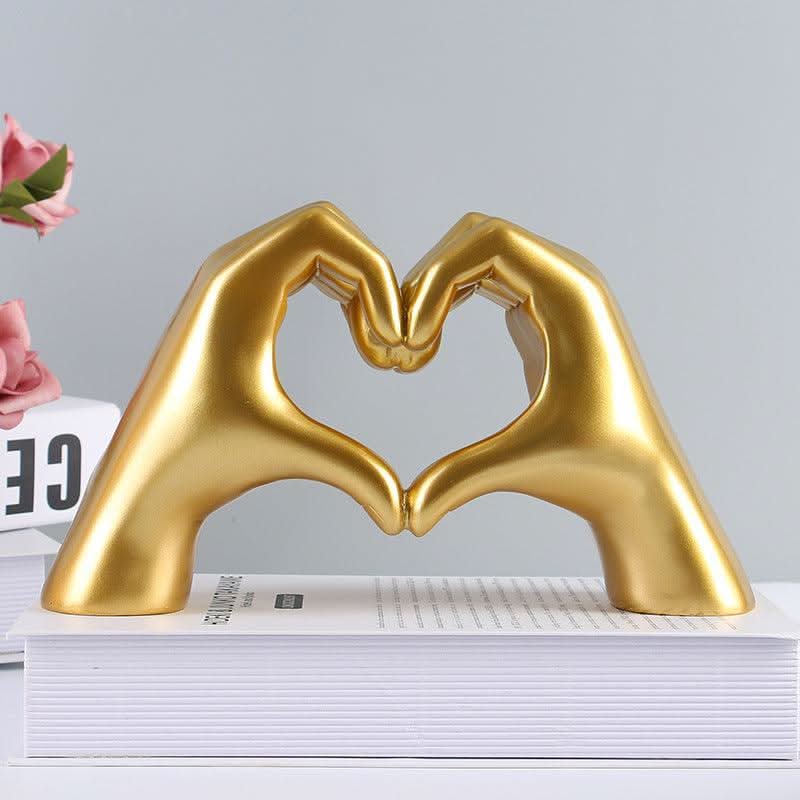 Decorative Resin Figurine Love Sculpture Ornament for Shelf | Sideboard | Living Room and Bedroom