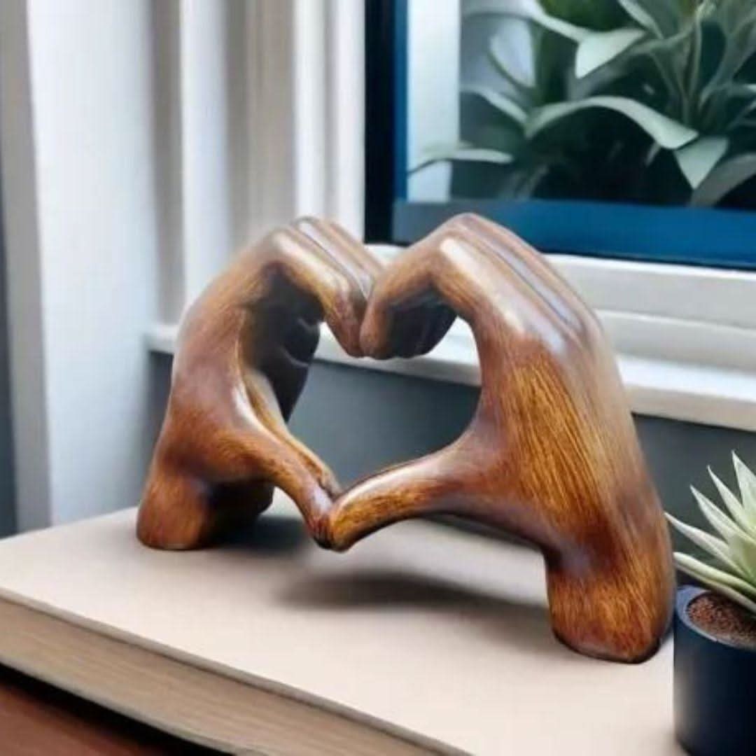 Decorative Resin Figurine Love Sculpture Ornament for Shelf | Sideboard | Living Room and Bedroom