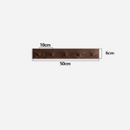 Wooden Coat Rack Wall Mounted Handmade Japandi Minimalist Solid Wood Hook Rail for Hallway | Bedroom and Living Room