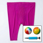 Giant Granny Pants Party Game Wearable Ball Catcher with Inflatable Beach Balls and Hand Pump for Family Gatherings | Birthdays and Garden Parties