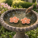 Copper Bird Bath Purifier Disc Floating Flower Algae Control Water Cleaner for Bird Baths | Fountains and Garden Water Features