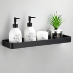 Bathroom Shelf No Drill Self-Adhesive Aluminium Shower Caddy Rust Resistant Wall Storage Rack for Shower | Bathroom and Kitchen