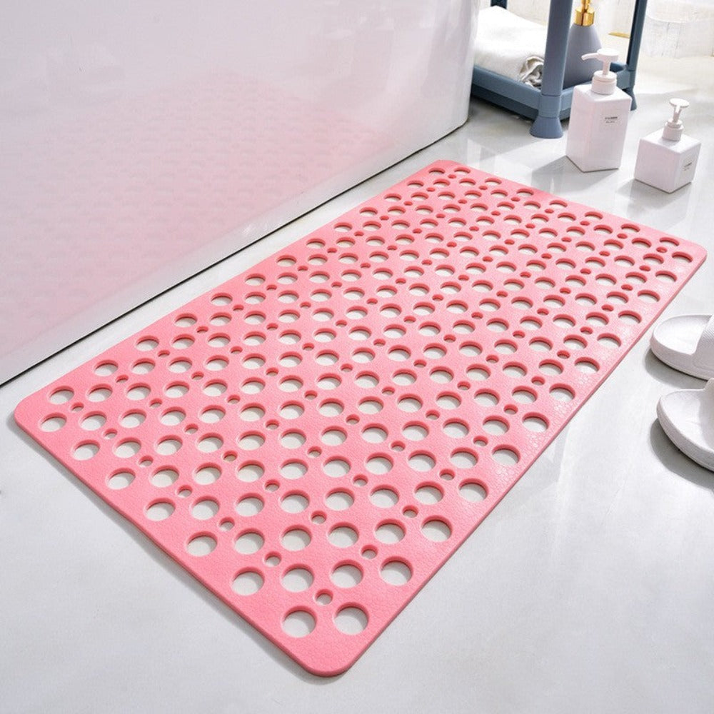 Non-Slip Shower Mat Antibacterial PVC Bath Mat Quick Drying for Bathtub | Shower and Wet Room Floor