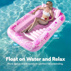 Inflatable Pool Float Outdoor Lounge Mattress Foldable Camping Bed for Pool | Beach | Patio and Garden Relaxation