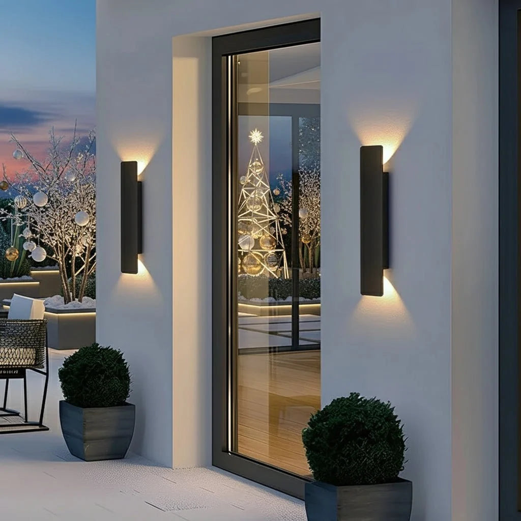 LED Wall Light Waterproof Aluminium Wall Lamp for Indoor and Outdoor Use | Garden Facade Balcony and Bedroom