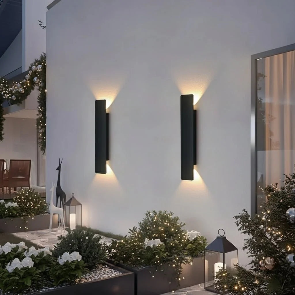 LED Wall Light Waterproof Aluminium Wall Lamp for Indoor and Outdoor Use | Garden Facade Balcony and Bedroom