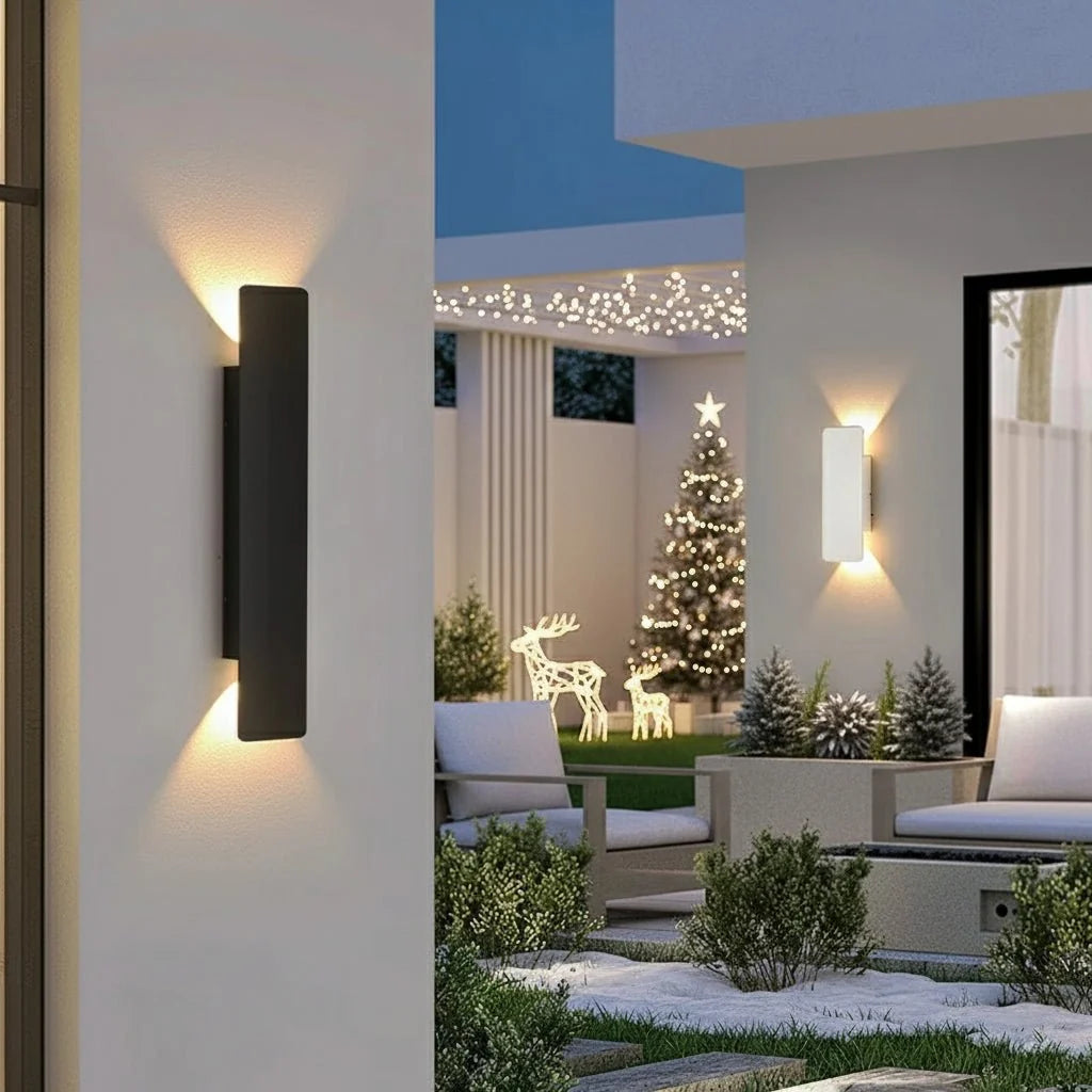 LED Wall Light Waterproof Aluminium Wall Lamp for Indoor and Outdoor Use | Garden Facade Balcony and Bedroom