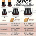 Silicone Chair Leg Floor Protectors Anti-Scratch Furniture Feet Caps Non-Slip Covers for Dining Chairs | Bar Stools and Hardwood Floors