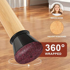 Silicone Chair Leg Floor Protectors Anti-Scratch Furniture Feet Caps Non-Slip Covers for Dining Chairs | Bar Stools and Hardwood Floors