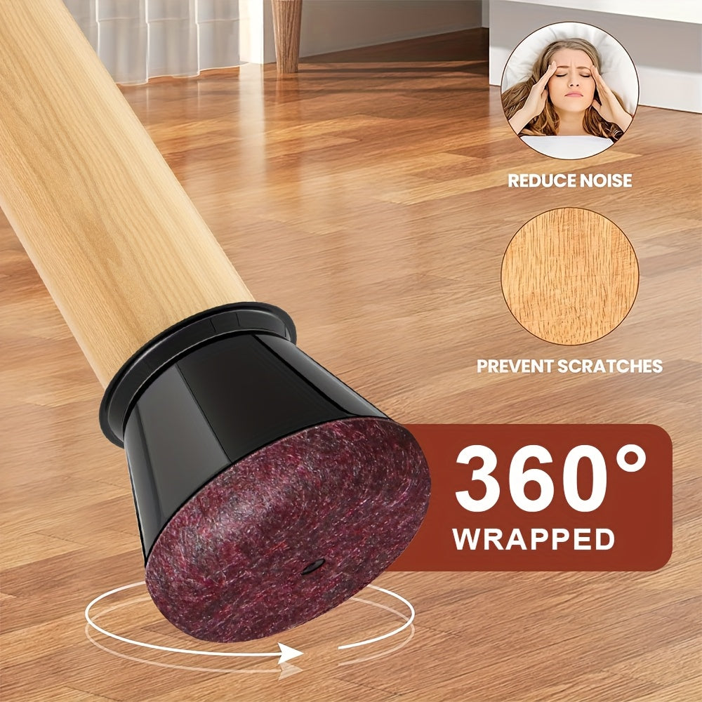 Silicone Chair Leg Floor Protectors Anti-Scratch Furniture Feet Caps Non-Slip Covers for Dining Chairs | Bar Stools and Hardwood Floors