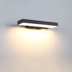 Modern Minimalist Rectangular LED Outdoor Wall Light Waterproof Stainless Steel Wall Sconce with Optional Sensor for Patio | Garden and Entrance