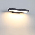 Modern Minimalist Rectangular LED Outdoor Wall Light Waterproof Stainless Steel Wall Sconce with Optional Sensor for Patio | Garden and Entrance