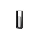 Modern Minimalist Square Frame Stainless Steel Acrylic LED Lawn Light Outdoor Landscape Post Light Hardwired or Solar for Garden | Patio and Pathway