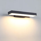 Modern Minimalist Rectangular LED Outdoor Wall Light Waterproof Stainless Steel Wall Sconce with Optional Sensor for Patio | Garden and Entrance