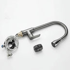 Kitchen Mixer Tap Pull-Out Spray Head Full Swivel Spout with Flexible Hose Sink Tap for Modern Kitchens