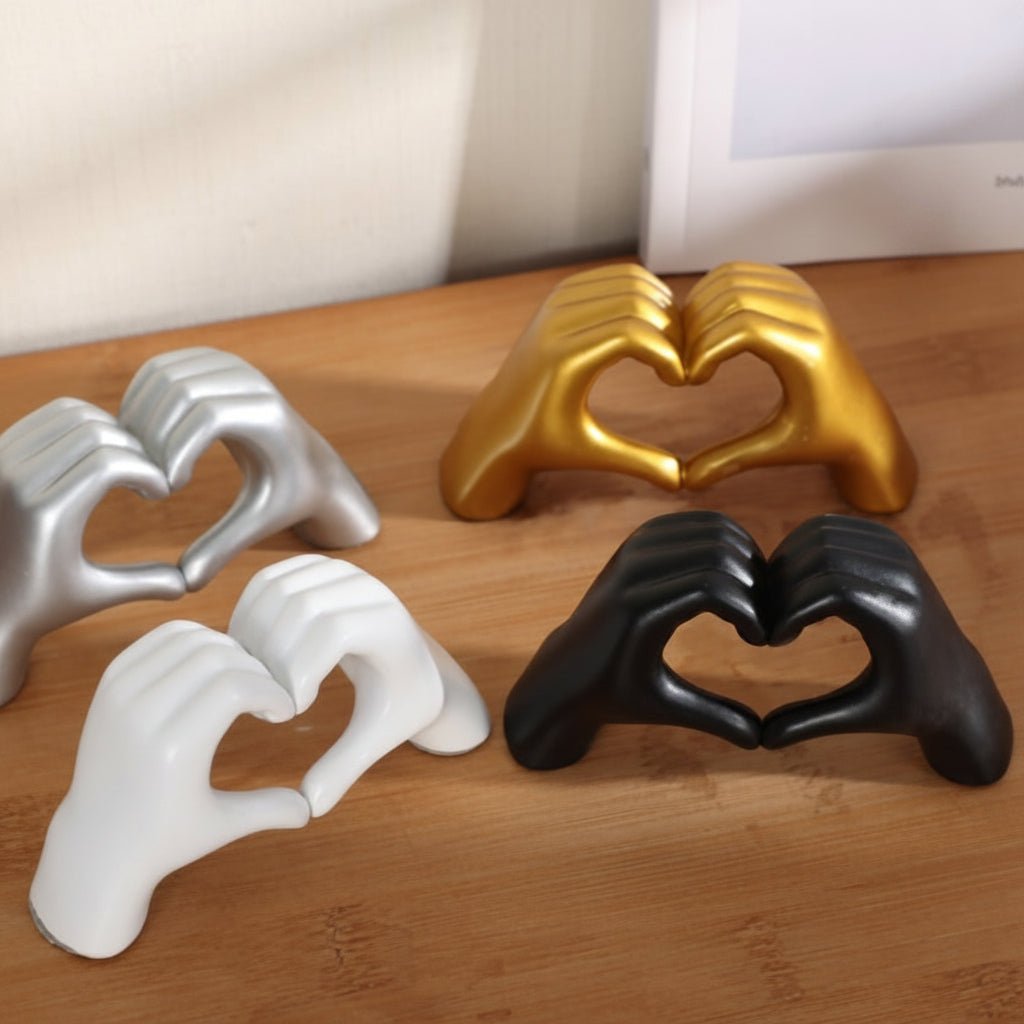 Decorative Resin Figurine Love Sculpture Ornament for Shelf | Sideboard | Living Room and Bedroom
