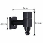 Wall Mounted Brass Tap Matte Finish Outdoor Garden and Washing Machine Water Tap for Kitchen | Bathroom and Balcony