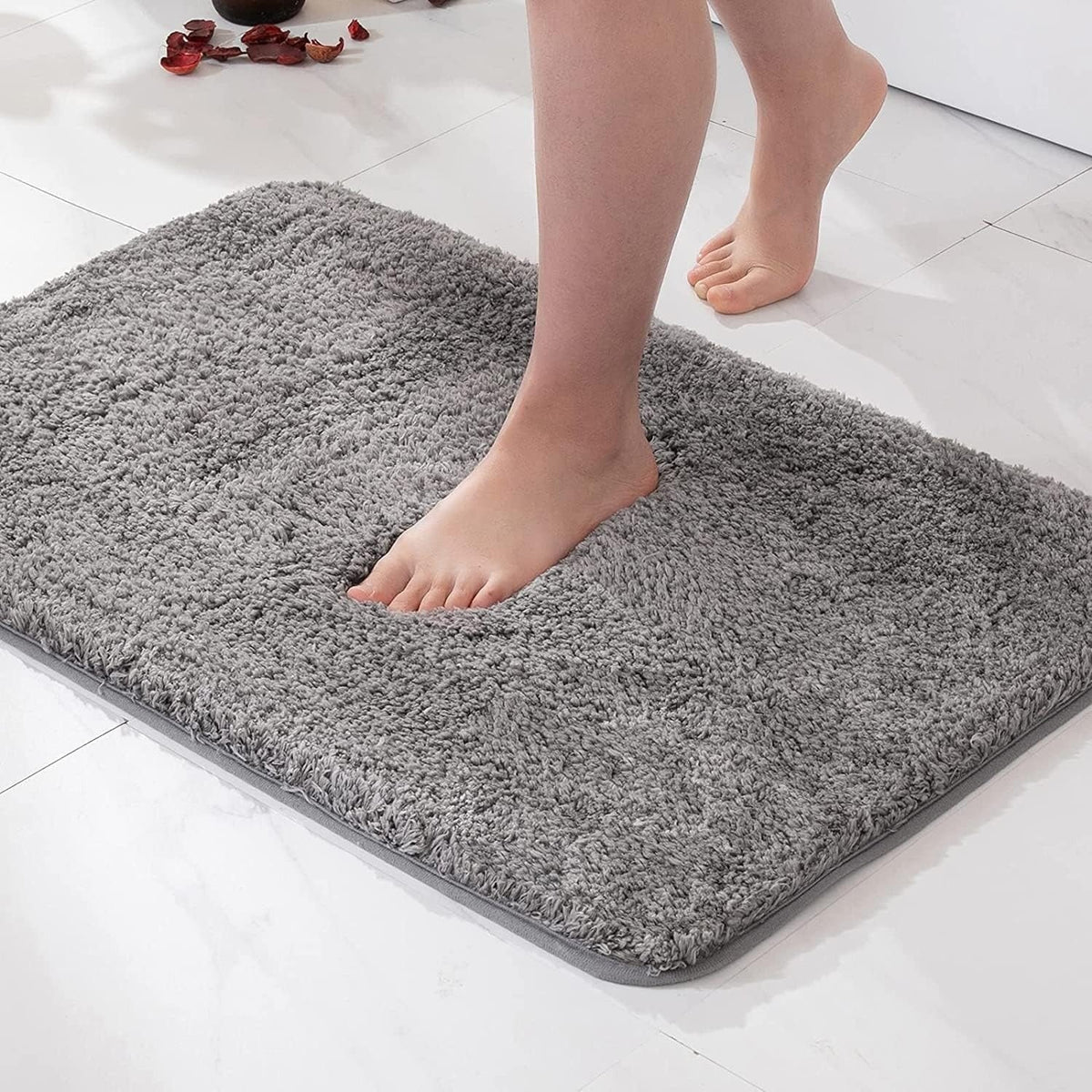 Microfibre Bath Mat Non-Slip Quick Drying Soft Absorbent Bathroom Rug Machine Washable for Shower | Bath and Toilet
