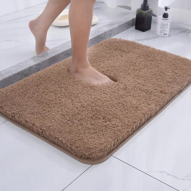 Microfibre Bath Mat Non-Slip Quick Drying Soft Absorbent Bathroom Rug Machine Washable for Shower | Bath and Toilet