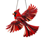 Bird Window Suncatcher Acrylic Hanging Wall Art Ornament with Chain for Kitchen | Bedroom | Porch and Garden