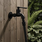 Wall Mounted Brass Tap Matte Finish Outdoor Garden and Washing Machine Water Tap for Kitchen | Bathroom and Balcony