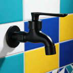 Wall Mounted Brass Tap Matte Finish Outdoor Garden and Washing Machine Water Tap for Kitchen | Bathroom and Balcony