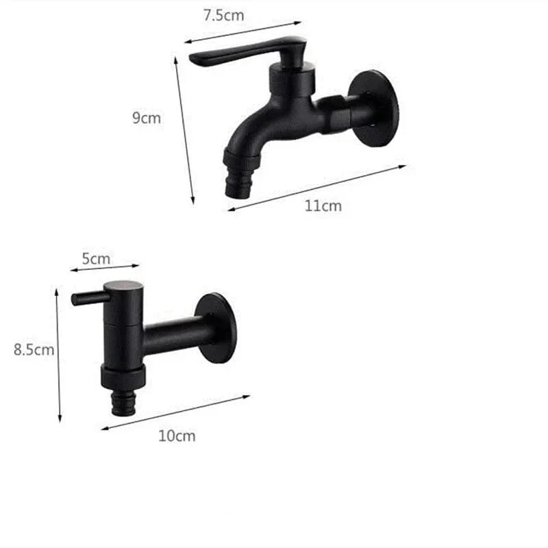 Wall Mounted Brass Tap Matte Finish Outdoor Garden and Washing Machine Water Tap for Kitchen | Bathroom and Balcony