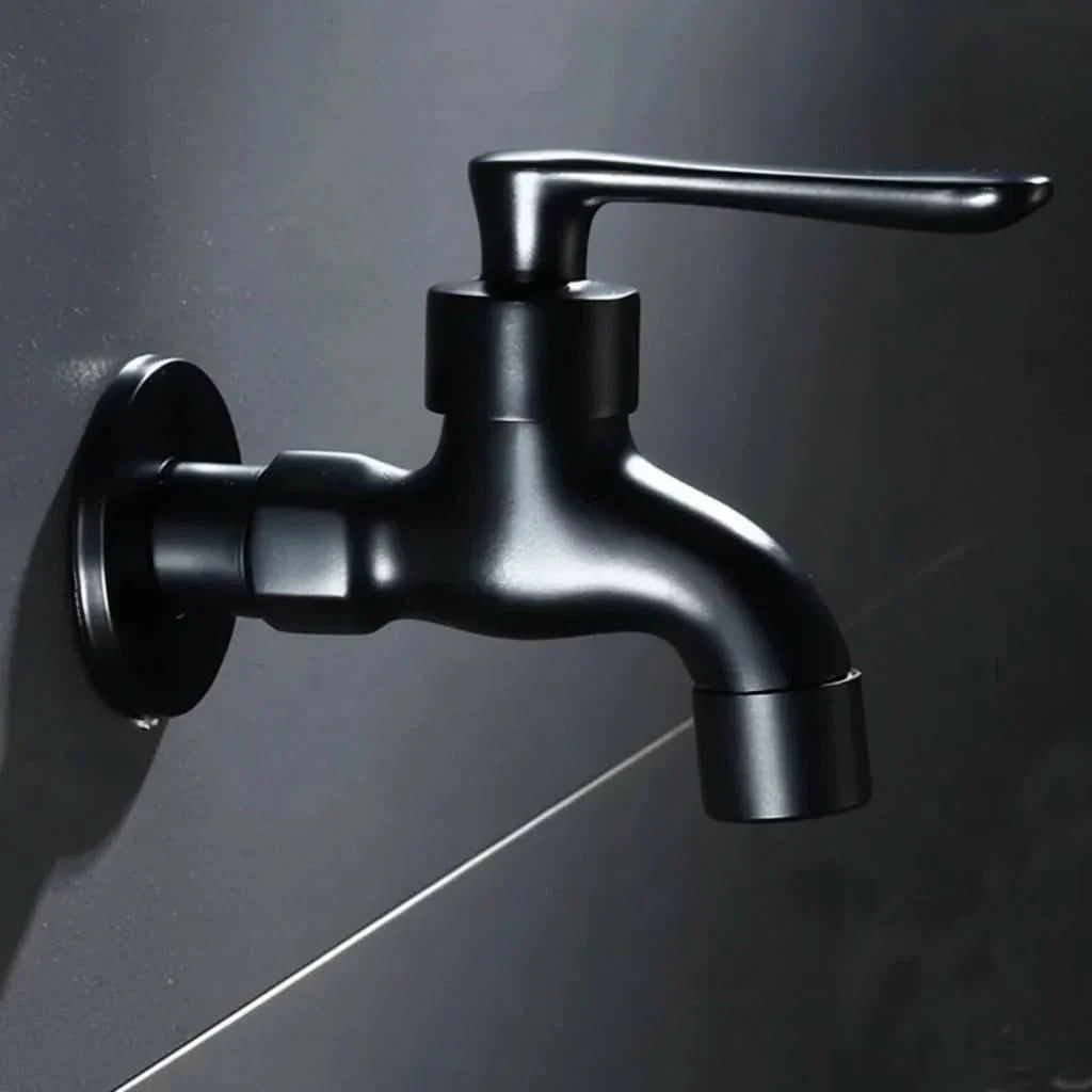 Wall Mounted Brass Tap Matte Finish Outdoor Garden and Washing Machine Water Tap for Kitchen | Bathroom and Balcony