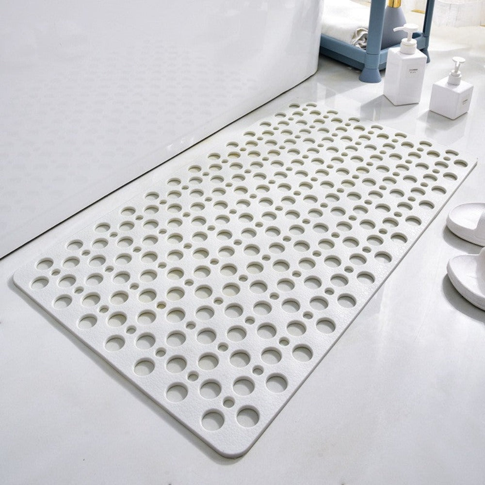 Non-Slip Shower Mat Antibacterial PVC Bath Mat Quick Drying for Bathtub | Shower and Wet Room Floor