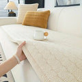 Soft Non-Slip Sofa Cover Pet-Friendly Couch Protector Machine Washable Thick Polyester Furniture Cover for Living Room