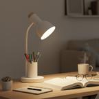LED Desk Lamp with Pen Holder Modern Iron Table Lamp Adjustable Colour Temperature for Office | Home Office | Study and Bedside
