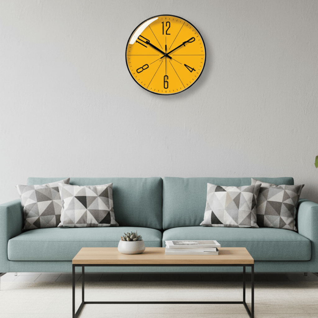 Wall Clock Silent Quartz Nordic Minimalist Round Clock Non-Ticking for Living Room | Bedroom Kitchen and Office