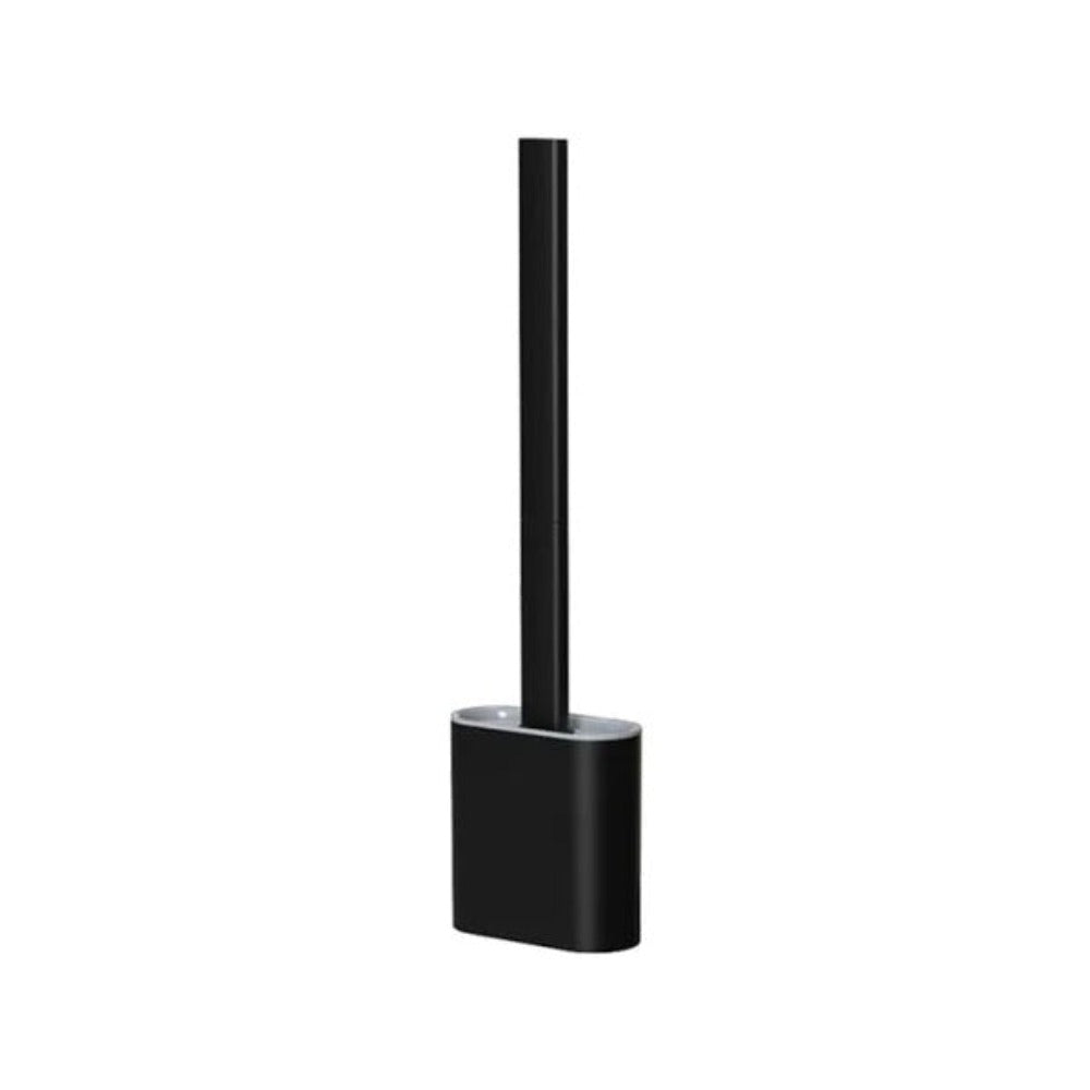 Silicone Toilet Brush with Holder Flexible Antibacterial Quick Drying Rust-Free Bathroom Cleaning Brush Set